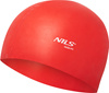 Czepek silikonowy Nils aqua nqc jednokolorowy rd01 czerwony