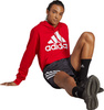 Bluza męska adidas Essentials French Terry Big Logo Hoodie czerwona IC9365