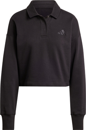 Bluza damska adidas ALL SZN French Terry Polo czarna IX3806