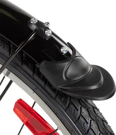 Hulajnoga rowerowa z dużymi pompowanymi kołami Nils Extreme WHS261 czarna 26/20"