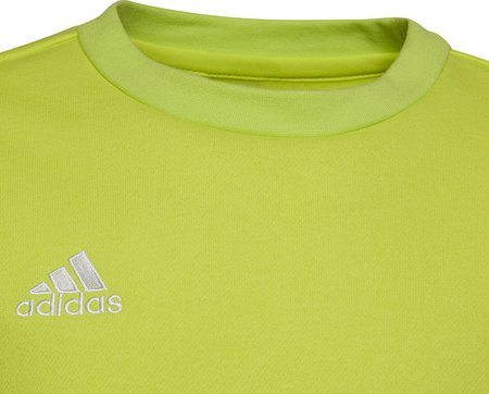 Bluza dla dzieci adidas Entrada 22 Sweat Top limonkowa HC5043