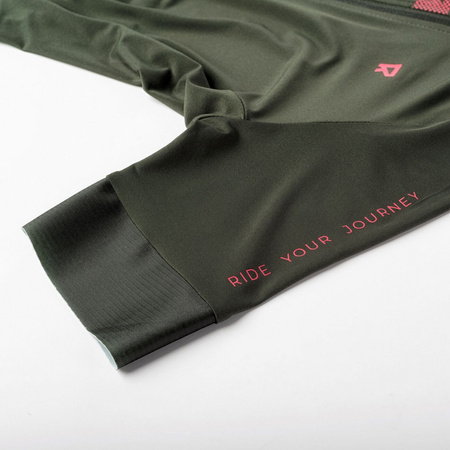 Dziecięca koszulka rowerowa Radvik Bravo JRG zielona rozmiar 158