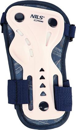 Zestaw ochraniaczy dla młodzieży na rolki deskorolkę hulajnogę Nils Extreme H727 różowe rozmiar L