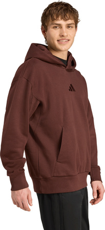 Bluza męska adidas All Szn Fleece brązowa JX5090