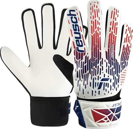 Rękawice bramkarskie Reusch Attrakt Starter Solid Junior białe 5472014 8906