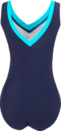 Kostium kąpielowy damski Crowell Angie kol.02 granatowo-niebieski