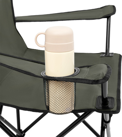 Krzesło fotel turystyczne plażowe składane Nils Camp NC3301 khaki