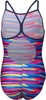 Dziecięcy Strój Kąpielowy Girl's Arena Racing Stripe Swimsuit Ligh dress blues rozmiar 14-15