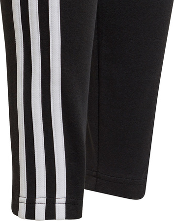 Legginsy dla dzieci adidas Essentials 3 Stripes czarne GN4046