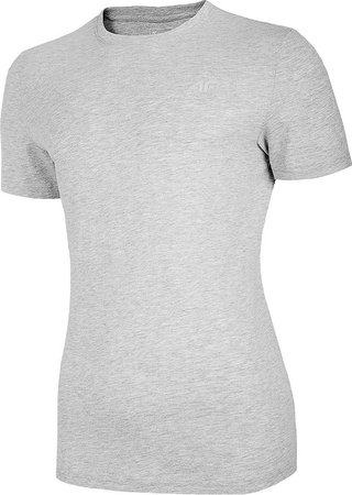Koszulka męska 4F jasny szary melanż NOSH4 TSM003 27M
