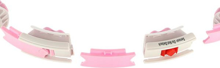 Hula hop z wypustkami i obciążnikiem licznik HMS hhw06 pink