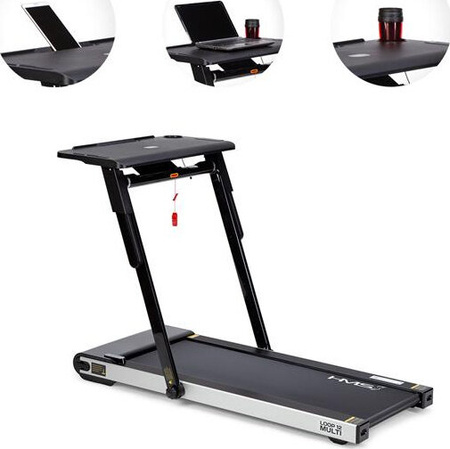 Bieżnia elektryczna z biurkiem Hms LOOP12 Multi Czarna