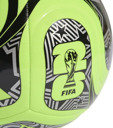Piłka nożna adidas World Cup 26 Trionda Club zielono-czarna JD8052