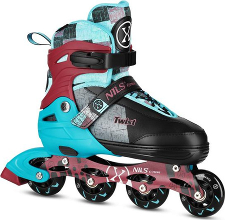 Łyżworolki rolki regulowane Nils Extreme Twist NA13810 rozmiar L (39-42) 