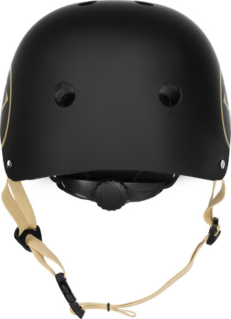 Dziecięcy kask rowerowy na rolki hulajnogę regulowany Nils Extreme MTW001-1 czarno-beżowy r XS (48-52cm)