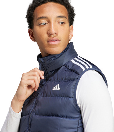 Kamizelka męska adidas Essentials 3-Stripes Light Down granatowa IK3210