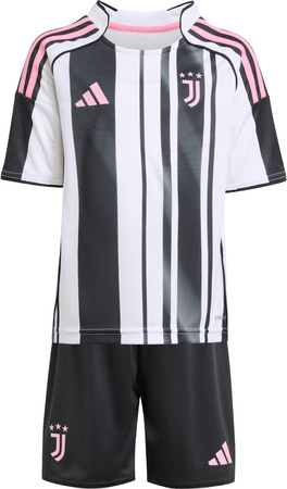 Zestaw dzięciecy komplet sportowy koszulka spodenki adidas Juventus 25/26 Home biało-czarny JN5220