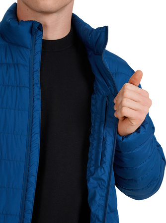 Kurtka męska puchowa 4F M597 niebieska 4FWAW25TDJAM597 30S