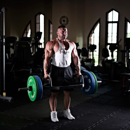 Talerz olimpijski Bumper 20 kg HMS CBR20 niebieski