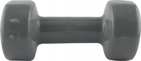 Ciężarek żeliwny hantla do ćwiczeń fitness pokryty winylem HMS 17023 5 kg