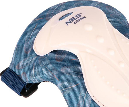 Zestaw ochraniaczy dla młodzieży na rolki deskorolkę hulajnogę Nils Extreme H727 różowe rozmiar L