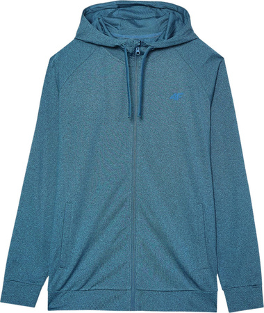Bluza męska 4F M404 morska zieleń melanż 4FWAW24TFSWM404 46M