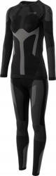 Bielizna termoaktywna damska zestaw bluza spodnie legginsy Iguana Zinke Set czarno-szare rozmiar L/XL
