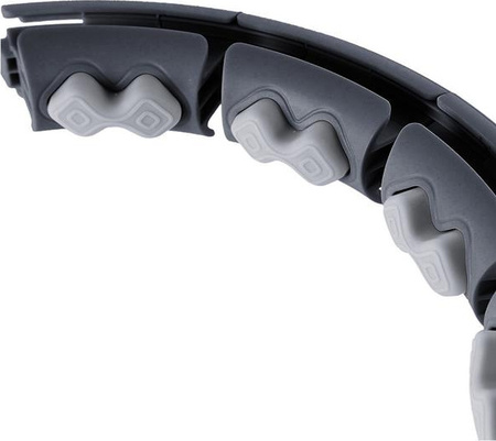 Hula hop black z wypustkami i obciążnikiem licznik HMS hhw06