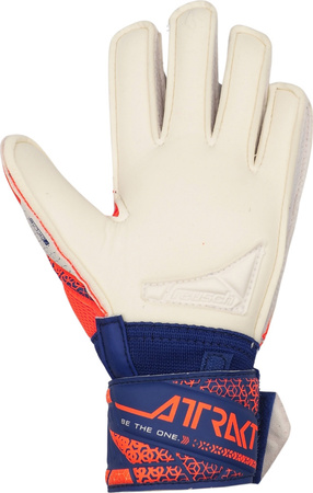 Rękawice bramkarskie Reusch Attrakt Silver Junior pomarańczowo-niebieskie 5572214 2500