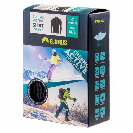 Bielizna termoaktywna męska bluza Elbrus Radiav Top czarna rozmiar XL/XXL
