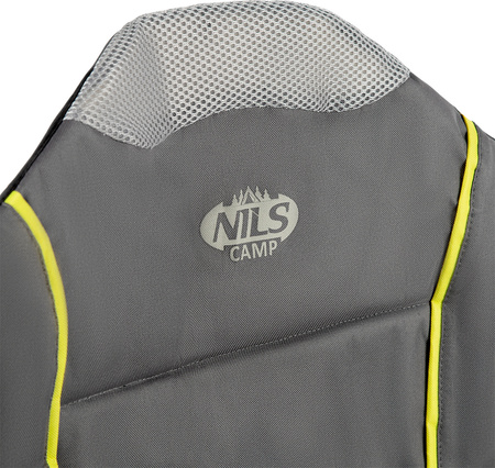 Krzesło fotel turystyczny składany Nils Camp NC3080 ciemnoszary 95x110x50cm