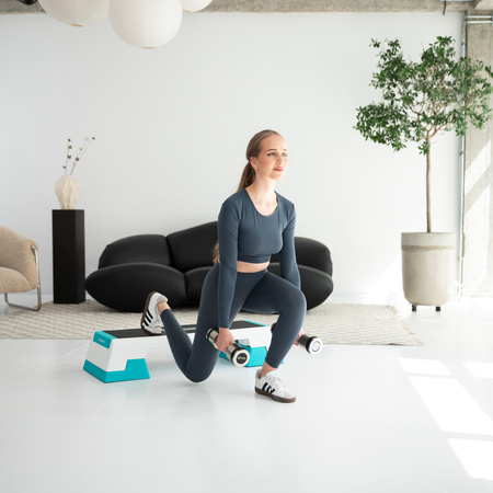 Step do aerobiku HMS premium as007 white/mint