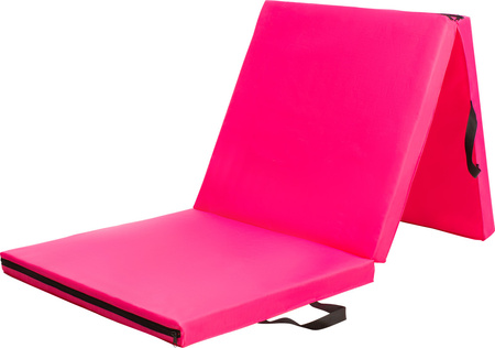 Materac gimnastyczny składany Hms Premium MGS02 1800x600 mm różowy
