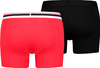 Bokserki męskie Puma Placed Logo Boxer 2P czerwone, czarne 906519 07