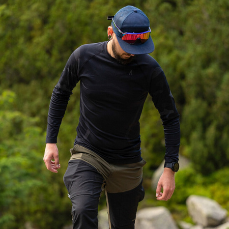 Bielizna termoaktywna męska bluza legginsy Alpinus Active Idre Set czarna SI8945-SI8949