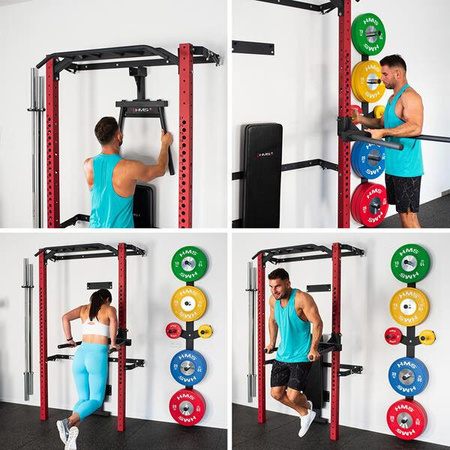 Klatka treningowa składana red HMS klt22 wielofunkcyjna