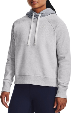 Bluza damska Under Armour Rival Fleece CB Hoodie szara 1373031 014
