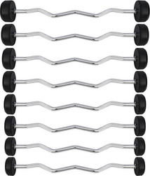 Sztanga/gryf stały łamany gumowany HMS GSL-35 35 kg