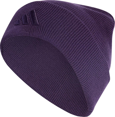 Czapka adidas New Logo Beanie Cuff fioletowa JX5748