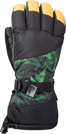 Męskie rękawice Elbrus Maiko czarno-zielono-żółte rozmiar L/XL