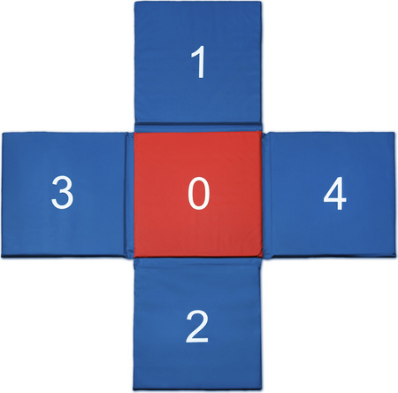 Mata gimnastyczna składana CROSS SMJ sport MC-02 150x150x2 cm