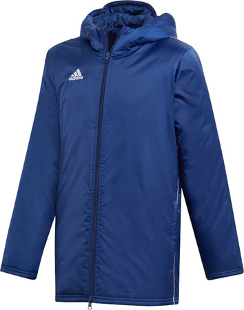 Kurtka dla dzieci adidas Core 18 Stadium JUNIOR granatowa DW9198