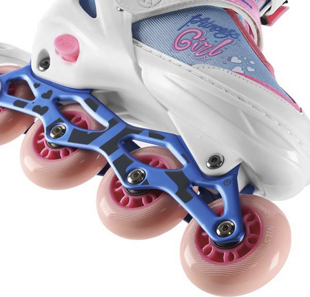 Łyżworolki rolki Princess Nils Extreme NA18168A ABEC-7 białe rozmiar M (35-38)