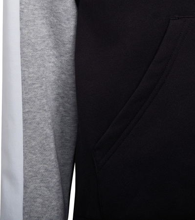 Bluza dla dzieci adidas U CB FL Hoodie czarno-szara HC5658