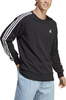 Bluza męska adidas Essentials French Terry 3-Stripes czarna IC9317
