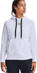 Bluza damska Under Armour Rival Fleece HB Hoodie biała 1356317 100