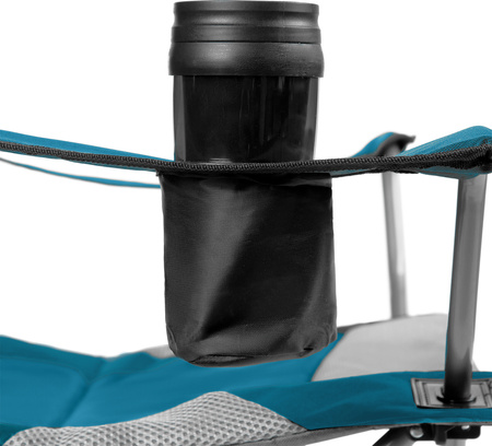 Krzesło fotel turystyczny składany Nils Camp NC3080 turkusowy 95x110x50cm