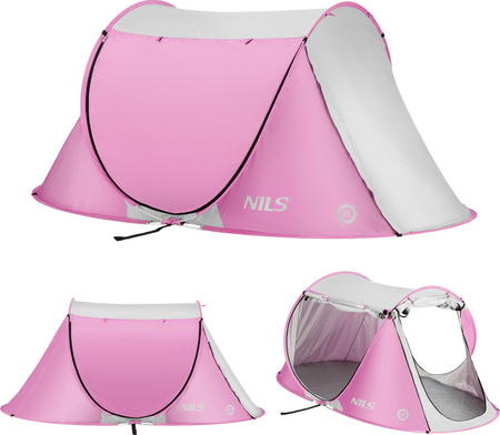 Namiot plażowy samorozkładający Nils nc3043 różowy