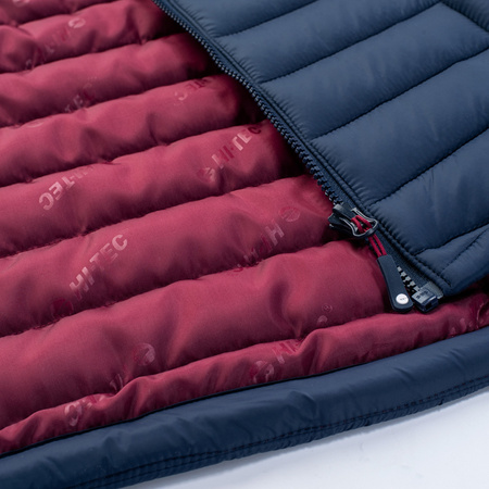 Damska kurtka zimowa pikowana puchowa z kapturem Hi-tec Lady Carson granatowa rozmiar S