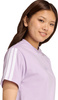 Koszulka damska adidas Essentials 3-Stripes Cotton jasnofioletowa JV7362